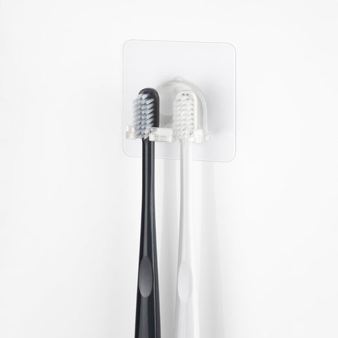 Toothbrush Holder 4 Packs - Clean Polycarbonate for Bathroom Shower, Wall Mounted, Easy Installation