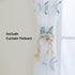 Embroidered Teal Starfish Sheer Curtains, 84 Inch Long Rod Pocket Drapes for Living Room, 52 x 84 Inch 1 Panel