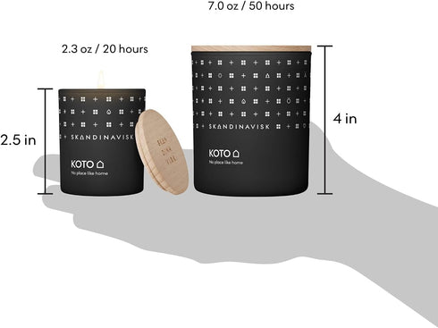 Skandinavisk KOTO Mini Scented Candle 'Home', 2.3 oz. Fragrance Notes: Vanilla Beans, Dried Orange Peel, Amber, Leather.