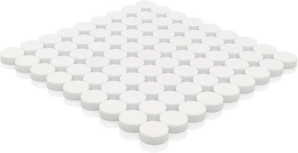 Fridge Magnets, 80Pcs White Strong Decorative Magnets, Heavy Duty Round Magnets for Office Kitchen Locker