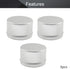 Othmro 3pcs 6.8oz Metal Round Tins with Screw Lid, Silver Aluminum Containers for Salve, Spices