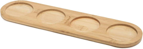 Kitchen Countertop Cup Organizer - Wooden Drink Holder - Durable Storage Stand (Holds 4 Cups)