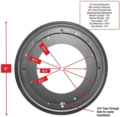 12" Lazy Susan Turntable