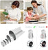 6 pcs Flower Piping Tips, Large Rose Petal Pastry Tips, Chrysanthemum Nozzles, Cupcake Decorating Tool for Tulip Baking