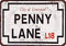 SmartCows Penny Lane Street Sign, Vintage Look Reproduction Metal Sign, 8 x 12