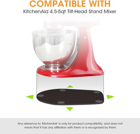 Aieve Upgrade Mixer Slider Board Compatible with KitchenAid 4.5-5 QT Tilt-Head Stand Mixer, Black