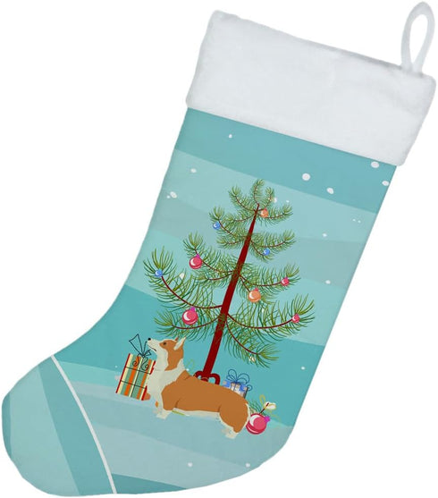 Caroline's Treasures CK3554CS Pembroke Corgi Christmas Tree Stocking, Holiday Decor