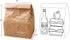 2 Pack 7.8 5.9 11.8 inches Hangnuo Insulated Brown Paper Lunch Bags Reusable, Retro Lunch Sacks for Adults Work Office
