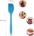 zYoung 4 Pcs Silicone Spatulas, Heat Resistant Rubber Scrapers, Seamless One Piece Design, Small Baking Mixing Tool