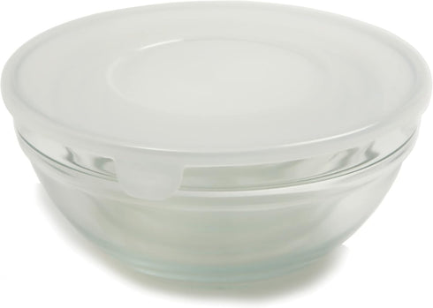 Norpro 10-Piece Glass Mixing/Storage Bowls with Lids, Nesting