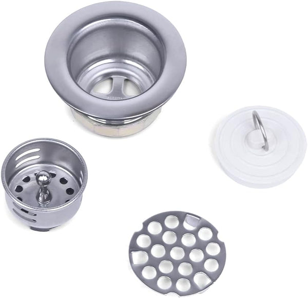 Junior Duo Bar Stainless Steel Strainer Assembly, 3-in-1