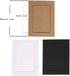 AKOAK 30 Pcs DIY Kraft Paper Cardboard Photo Frame with Wooden Clips and String - 5" x 7" in White/Black/Brown