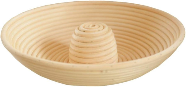 Cabilock Circular Bread Banneton Proofing Basket, Hand Woven Rattan Dough Proving Bowl for Sourdough