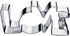 LOVE Sign Cookie Cutter, Premium Food-Grade Stainless Steel, Dishwasher Safe