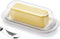 Hekeieon Butter Dish with Clear Lid, Butter Keeper, Easy Scoop,Butter Container Holds for