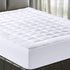 MATBEBY Quilted Fitted King Mattress Pad, Cooling Breathable Soft Pad, Stretches up to 21 Inch Deep, White