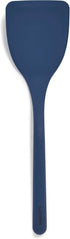 GreenPan Blue Silicone Solid Turner Spatula, Flexible Nonstick Cooking Utensil with Rigid Steel Core