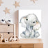 ANIUHL Nursery(Set 4, 8 10 inch) Woodland Animals Wall Art Framed Canvas Prints Watercolor Zebra Fawn Tiger Elephant