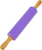 Koogel 12 Inch Rolling Pin for Baking, Non-Stick Silicone Handle for Kids Kitchen Activity