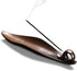 9" Length Incense Stick Holder with 3 Holes, Ceramic Ash Catcher for Meditation Room, Yoga, Home, Office (Brown)