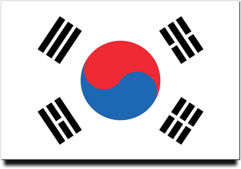 South Korea Flag Fridge Magnet, Seoul Travel Souvenir.