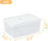 Vellsenne Sliced Cheese Container with Time Recording - Block Cheeses Storage Container for Fridge Cream Cheese Sliced