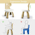 2+ Toddler Chair,Plastic Kids Dino Chair,Sturdy Durable and Lightweight Toddler's Activity Chairs,Anti-Slip Ergonomic