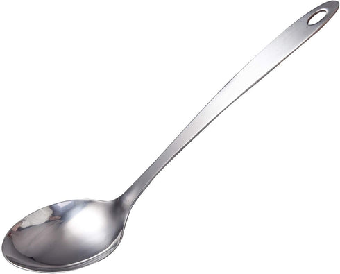 IMEEA Large Cooking Spoon, Stainless Steel Basting Spoon for Serving, 12.8-Inch