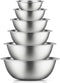 JoyJolt Stainless Steel Mixing Bowl Set - 6 Bowls from 5qt Large to 0.5qt Small for Kitchen, Cooking, Storage