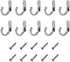 10 Pieces Zinc Alloy Antique Wall Mounted Delicate Small Hooks with Screws for Home Hanging Keys Hanging Towel Hanging Hat Coat Kitchen Supplies etc (Silver) by nanaxagly