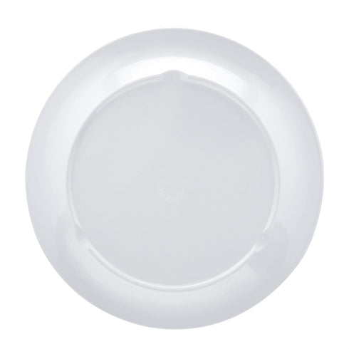 Amazon Basics Melamine (Plastic) Plate, 6 Piece Set, 10.5 in, White (Previously AmazonCommercial)