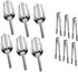 Sweet Candy Buffet Ice Tongs & Scoops - Silver, 6 Set