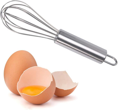Stainless Steel Small Whisk, Handy 6-Inch Tool for Cheese, Coffee, and Eggs