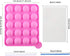 CCINEE 20 Cavity Silicone Cake Pop Mold with 30 pcs Clear Cellophane Treat Bags, 20 pcs Lollipop Sticks, 30 pcs Twist