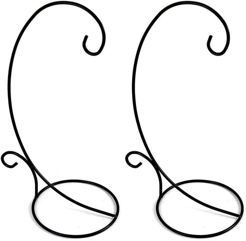 Metal Ornament Display Stand Set of 2 Tall Iron Lightweight Ornament Holder