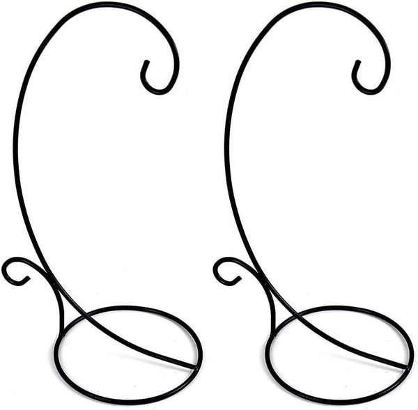 Metal Ornament Display Stand Set of 2 Tall Iron Lightweight Ornament Holder