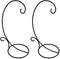 Metal Ornament Display Stand Set of 2 Tall Iron Lightweight Ornament Holder
