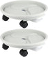 10 Inch Plant Caddy with Wheels & Water Container, 10.4" Round Plant