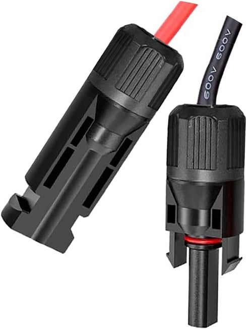 Y Solar Connector, Solar Y Branch Parallel Cable, 10AWG 45A Waterproof IP68 40CM Cable for Solar Panels