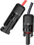 Y Solar Connector, Solar Y Branch Parallel Cable, 10AWG 45A Waterproof IP68 40CM Cable for Solar Panels