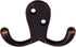Design House Coat Double Hook Horizontal, Oil Rubbed Bronze, 10 Count