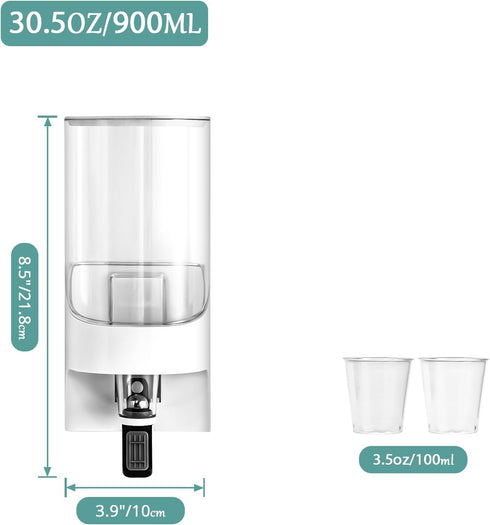 VEGEVIGI 30.5OZ ZOBONETI Automatic Mouthwash Dispenser for Bathroom, Wall Mounted Mouth Wash Dispensers, Hanging