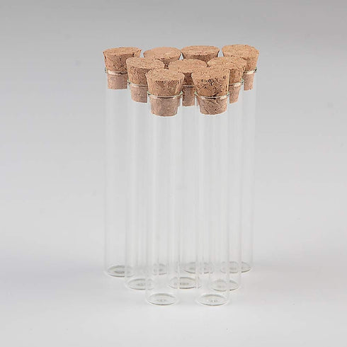 100pcs 5ml Mini Glass Bottles Pendants with Cork Stopper - Small Bottle Decoration Crafts Vials Jars Gift DIY