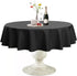 Softalker Round Tablecloth, Waterproof & Stain Resistant, 60 inch, Black