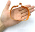 LILIAO 3.4" Pumpkin Cookie Cutter, Thanksgiving Orange Color Coated Stainless Steel