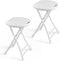 Folding Stool, 18 Inch Foldable Stool with Handle & Steel Frame, Pack
