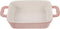 YARDWE Pink Ceramic Loaf Pan Baking Dish, Rectangular Bakeware, Casserole Dish, Serving Plate Tray