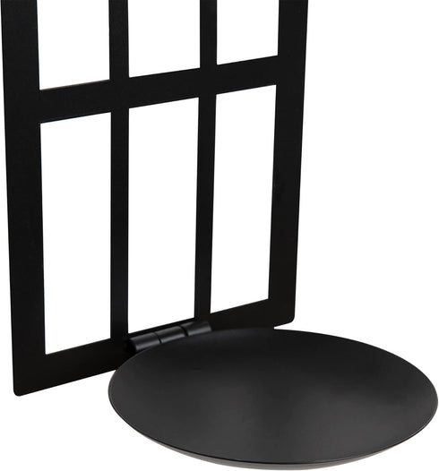 15.8'' Set Set 2 HPC Decor Candle Sconce of Two- Black Metal Candle Wall Sconces- Wall Sconce Candle Holder - Sconces