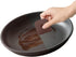 3 Pcs Pot Scraper, Brown Plastic Non Scratch Pan Scraper for Cast Iron, Practical Kitchen Tool for Cleaning