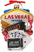 Kurt S. Adler 5.5-Inch Las Vegas Glass Cityscape Ornament, Multicolored